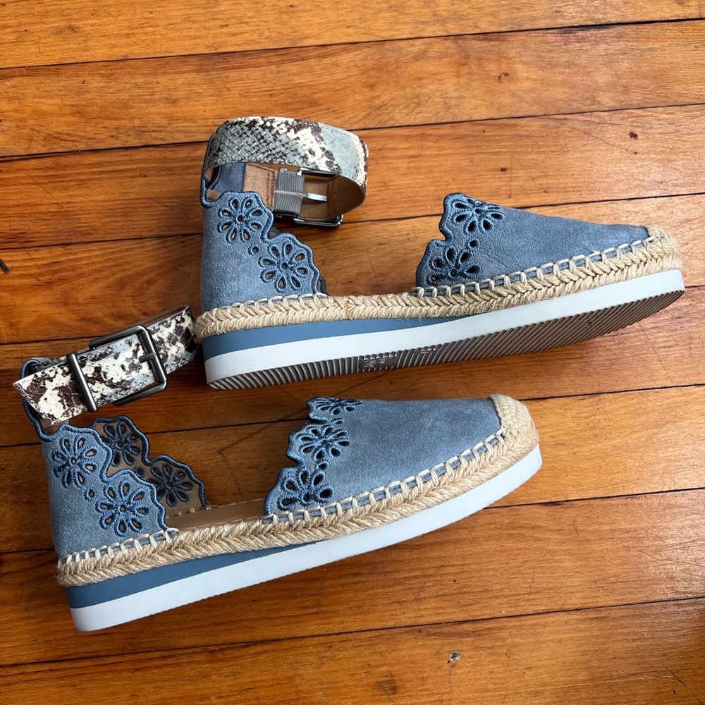 Blue Espadrille Sandals